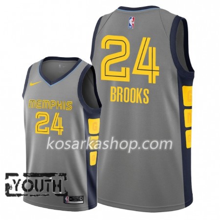 Dres Memphis Grizzlies Dillon Brooks 24 Nike 2018-19 City Edition Siva Swingman - Dječji